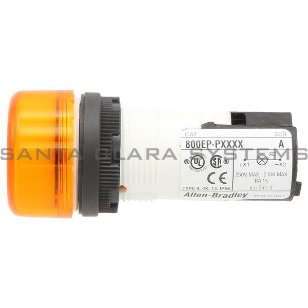 Allen Bradley 800EP-PM5D3 Pilot Light Operator | Amber Product Image