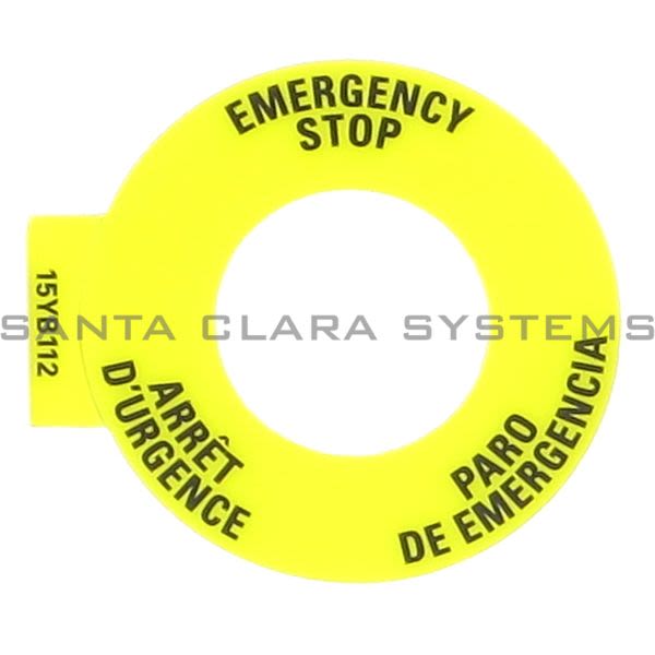 Allen Bradley 800F-15YB112 Legend Plate Product Image