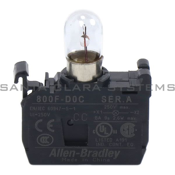 Allen Bradley 800F-D1C Incandescent Module, Latch Mount Product Image