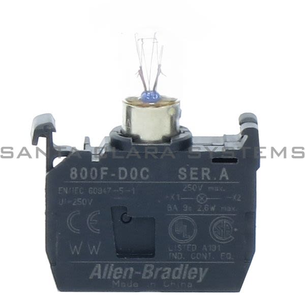 Allen Bradley 800F-D5C Incandescent Module, Latch Mount Product Image