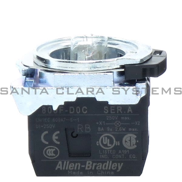 Allen Bradley 800F-MD3C Incandescent Module Metal Latch Mount Product Image