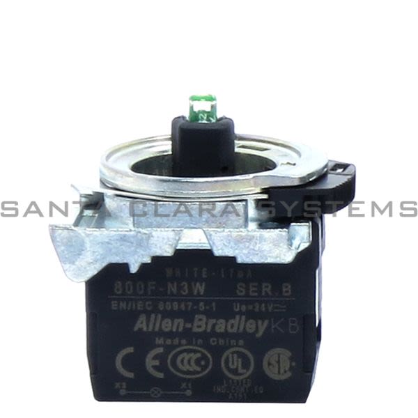 Allen Bradley 800F-MN3W Integrated LED Metal Latch Mount Product Image