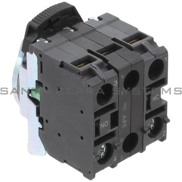 Allen Bradley 800F-MN3WX11 Integrated LED, Metal Latch Mount, 24V AC/DC, White LED, 1 N.O. Contact(s), 1 N.C. Contact(s), Standard Product Image