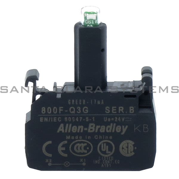 Allen Bradley 800F-Q3G Integrated LED Product Image