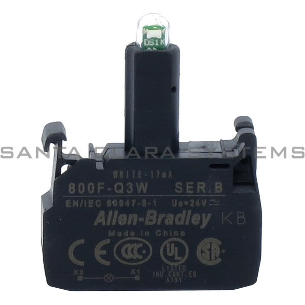 Allen Bradley 800F-Q3W Integrated LED Product Image