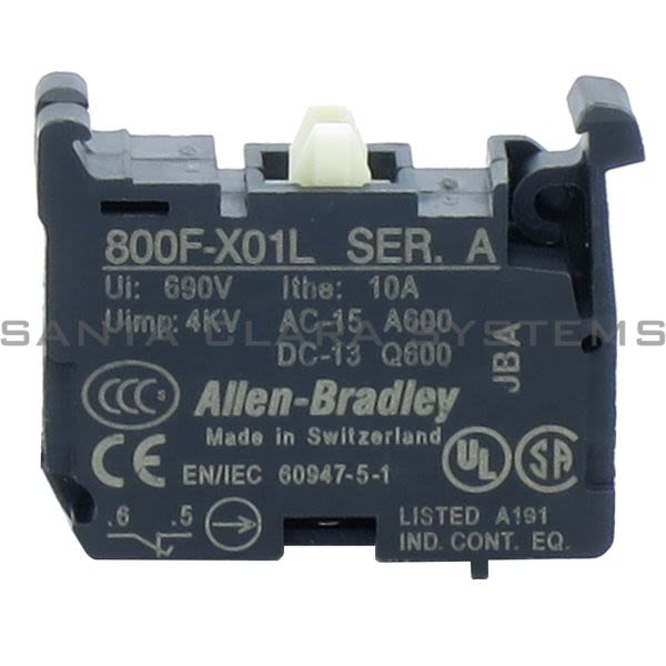 Allen Bradley 800F-X01L Auxiliary Contact Block Product Image