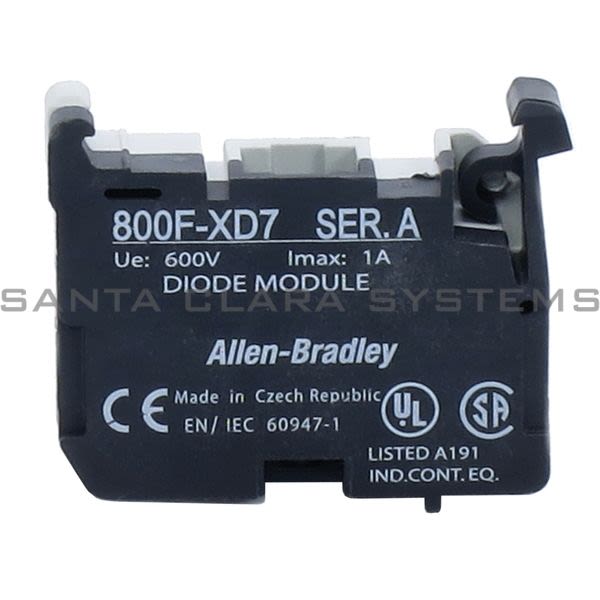 Allen Bradley 800F-XD7 Diode Contact Block Product Image