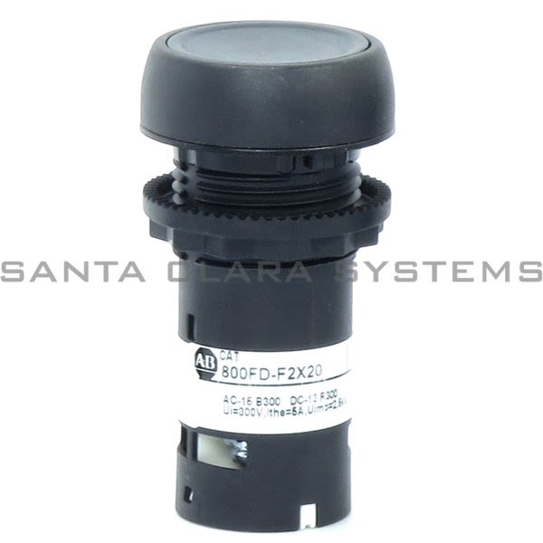 Allen Bradley 800FD-F2X20 Flush Push Button Black Product Image