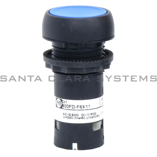Allen Bradley 800FD-F6X11 Flush Push Button Blue Product Image