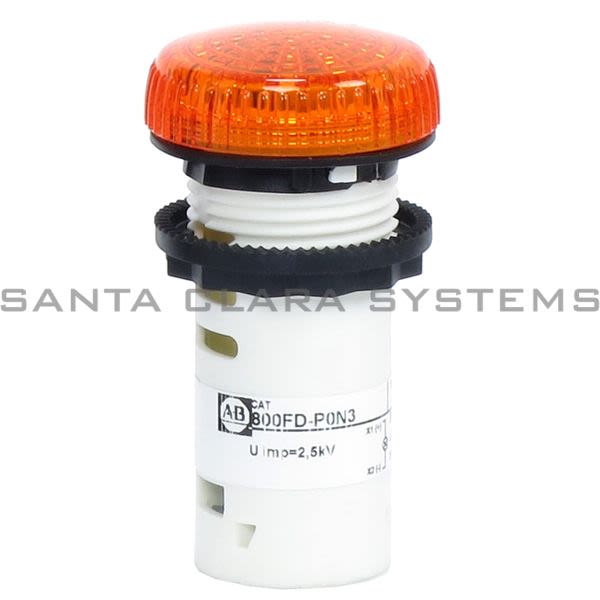 Allen Bradley 800FD-P0N3 Pilot Light, Amber Product Image