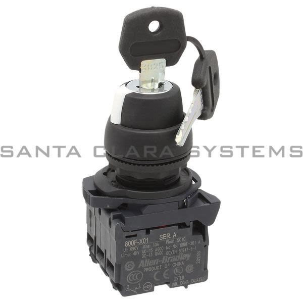 Allen Bradley 800FP-KM33PX12 Key Maintained Selector Switch Product Image