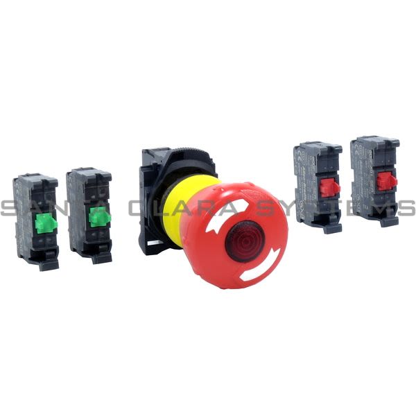 Allen Bradley 800FP-LMT44PN3RX22 800F Illuminated Mushroom, Metal, 40mm, Ttr Product Image