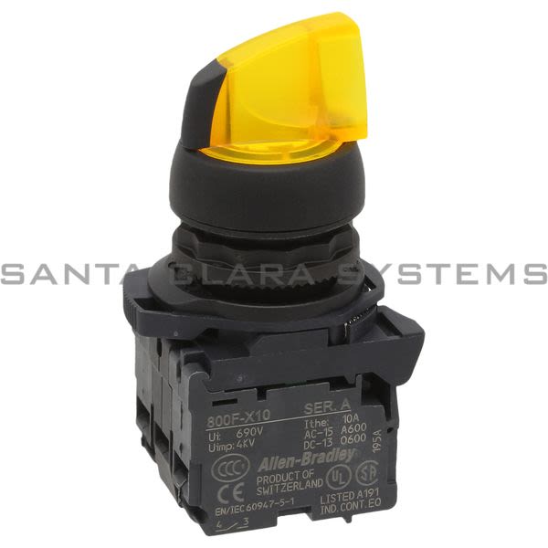 Allen Bradley 800FP-LSB35PN3WX20 Illuminated Selector Switch Product Image