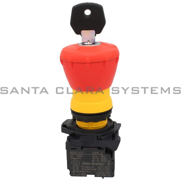 Allen Bradley 800FP-MK44PX01 Mushroom, Plastic, Key Release Product Image