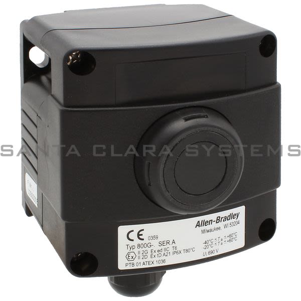 Allen Bradley 800G-1F2A3 Assembled Push Button Station Product Image