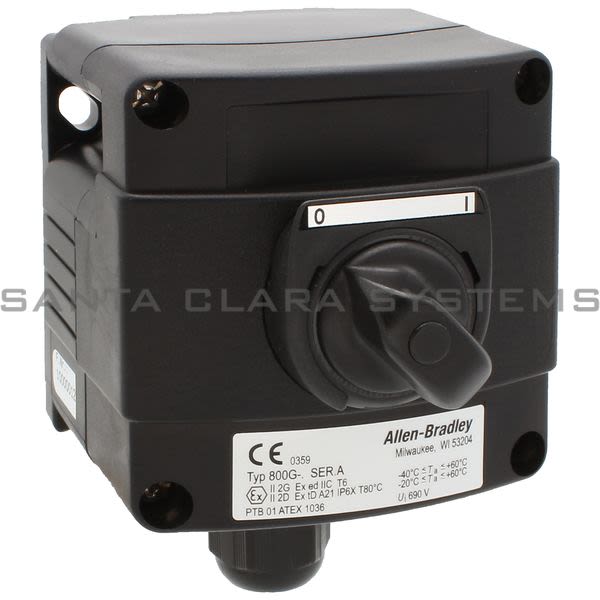 Allen Bradley 800G-1HMA3 Assembled Push Button Station Product Image