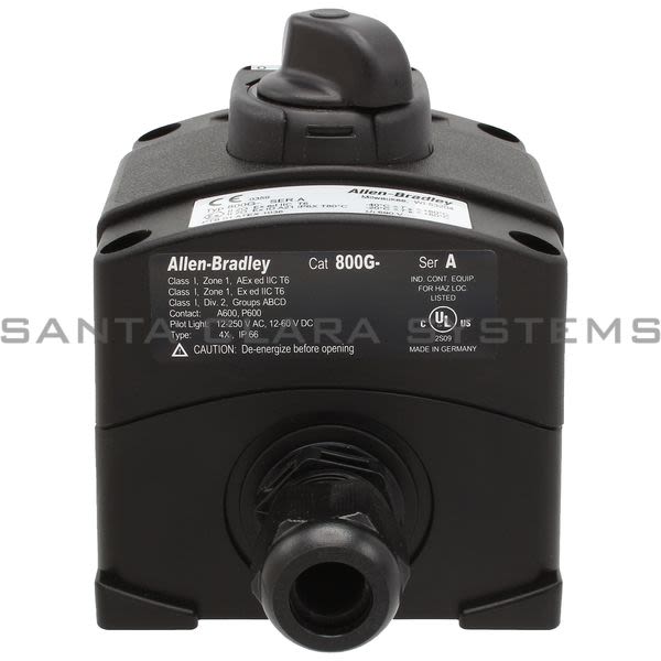 Allen Bradley 800G-1HMA3 Assembled Push Button Station Product Image