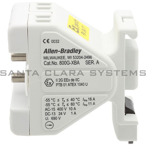 Allen Bradley 800G-XBA Back of Panel Component Product Image