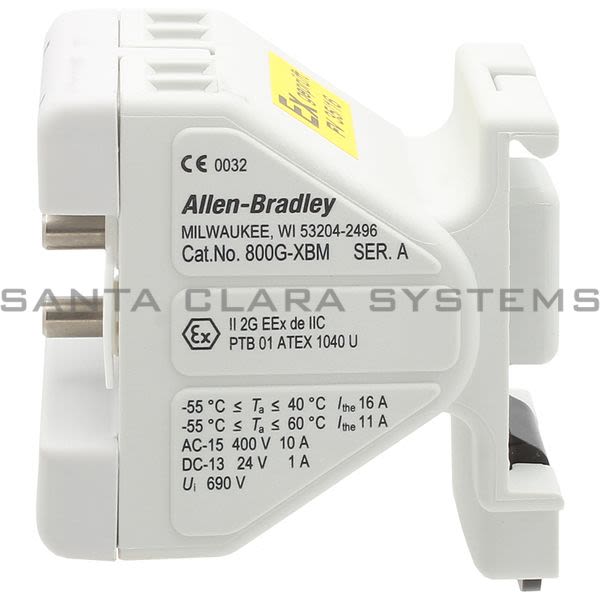 Allen Bradley 800G-XBM Back of Panel Component Product Image