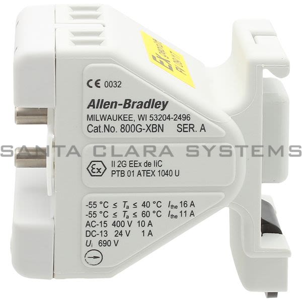 Allen Bradley 800G-XBN Back of Panel Component Product Image