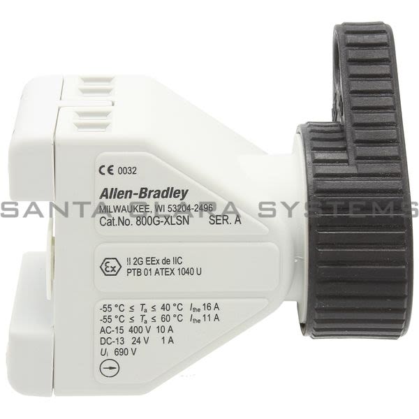 Allen Bradley 800G-XLSN Back of Panel Component Product Image
