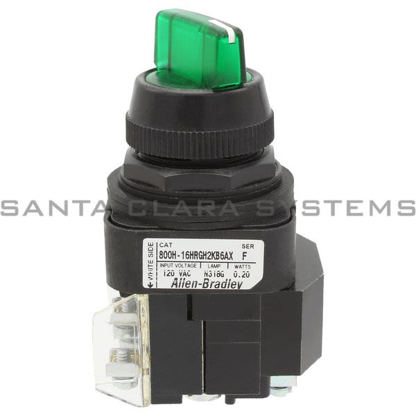 Allen Bradley 800H-16HRGH2KB6AX Pushbutton Switch Product Image