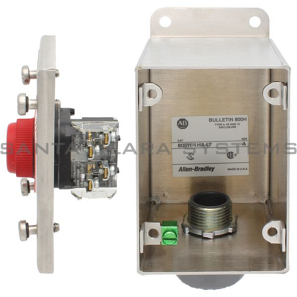 Allen Bradley 800H-1HA4T Heavy-Duty Push Button Station Product Image