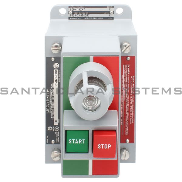 Allen Bradley 800H-2HAD10R7 Assembled Pushbutton Station Product Image