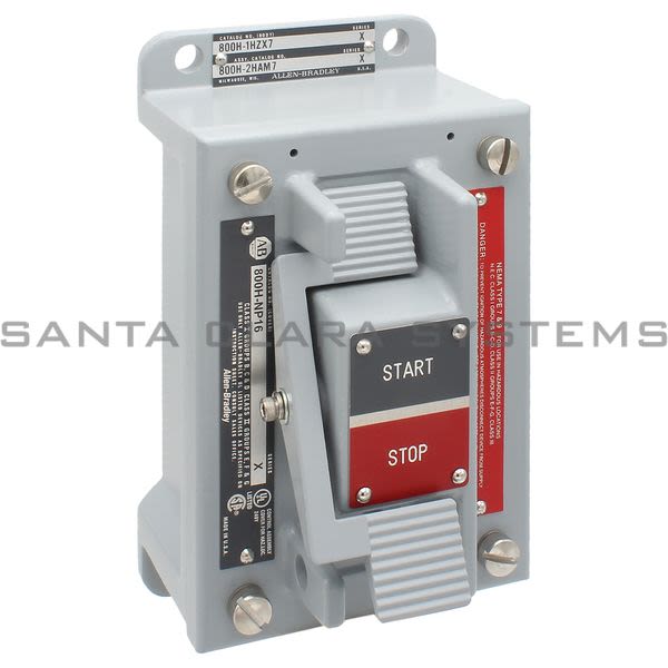 Allen Bradley 800H-2HAM7 Assembled Pushbutton Station Product Image