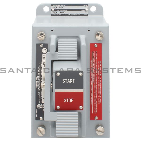 Allen Bradley 800H-2HAM7 Assembled Pushbutton Station Product Image