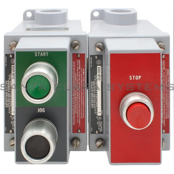 Allen Bradley 800H-3HG7P Assembled Pushbutton Station Product Image