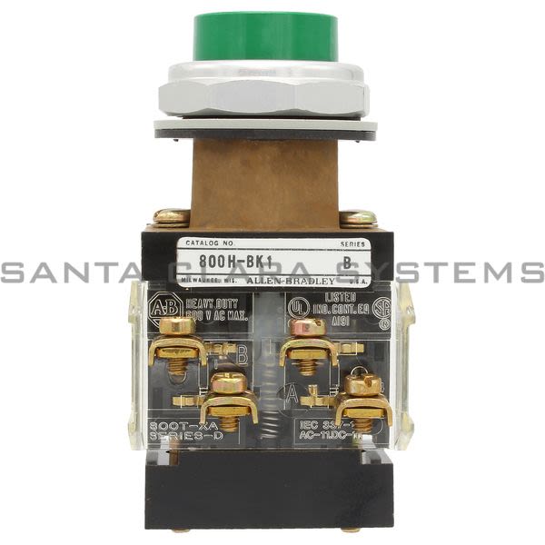 Allen Bradley 800H-BK1A Push Button Product Image