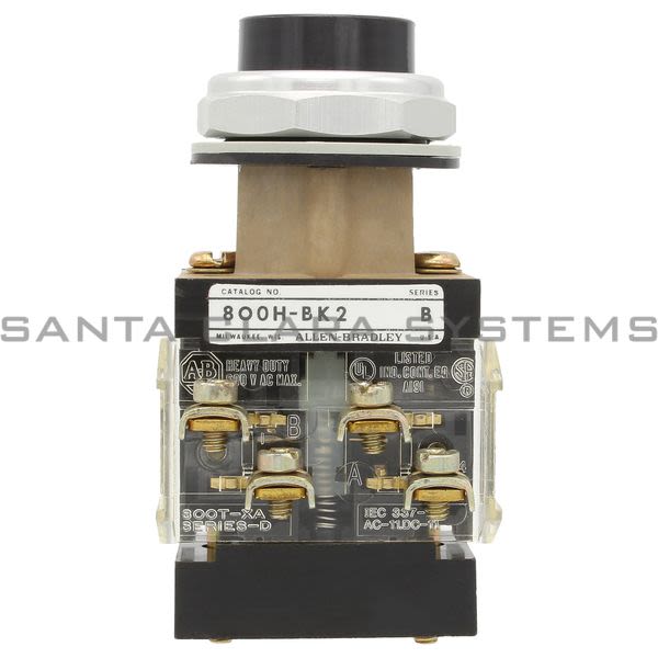 Allen Bradley 800H-BK2A Push Button Product Image