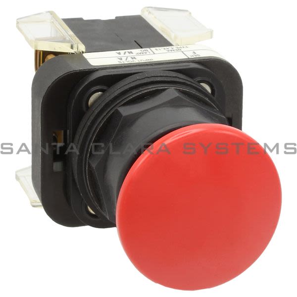 Allen Bradley 800H-DR6A4 Bootless Mushroom Head | Red Cap | 2 NC Product Image