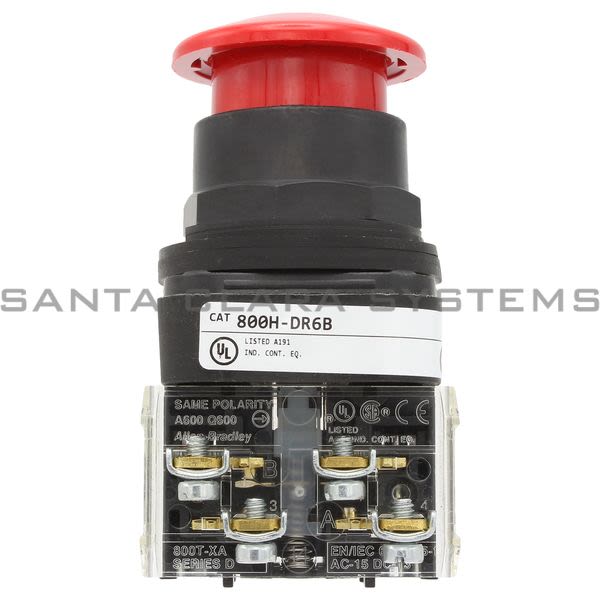 Allen Bradley 800H-DR6B Pushbutton Switch Product Image