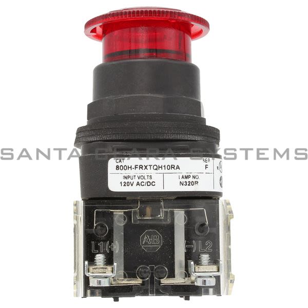 Allen Bradley 800H-FRXTQH10RA 2 Pos Twist/Release Illum Push Button Red Product Image