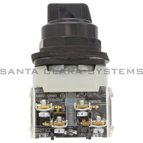 Allen Bradley 800H-JR2KU7AAXX 3 Pos Maint Black Std Knob Product Image