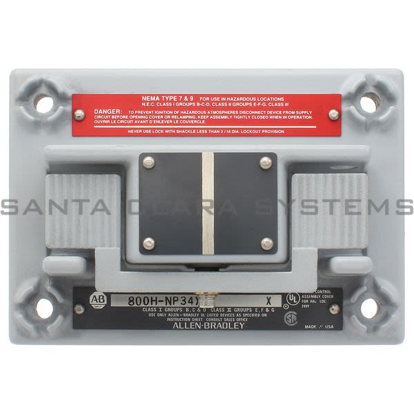 Allen Bradley 800H-NP34X Enclosure Cover Product Image
