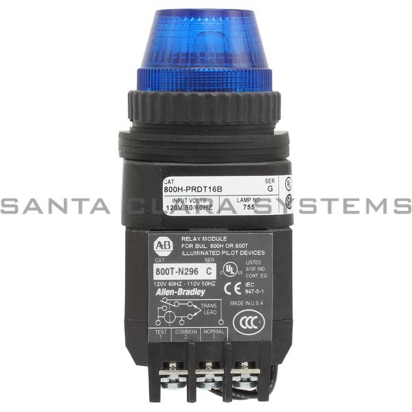 Allen Bradley 800H-PRDT16B Pilot Light Blue Product Image