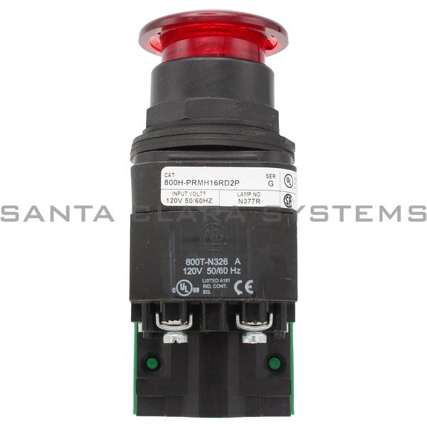 Allen Bradley 800H-PRMH16RD2P Illuminated Pushbutton Product Image
