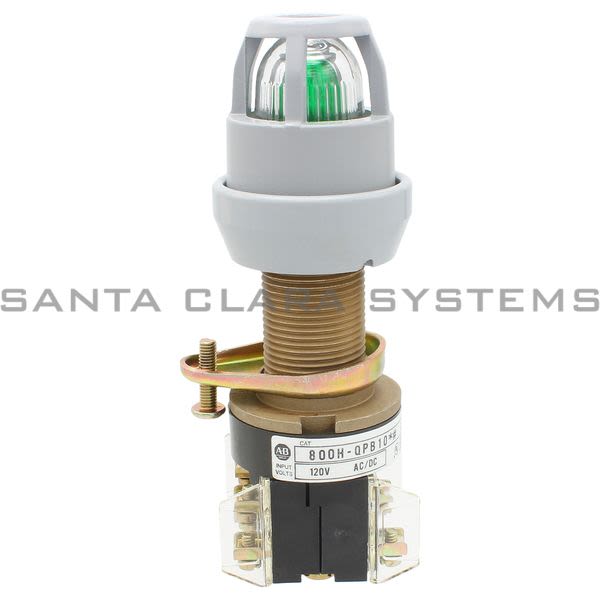 Allen Bradley 800H-QPB10G Illuminated Pilot Light Product Image