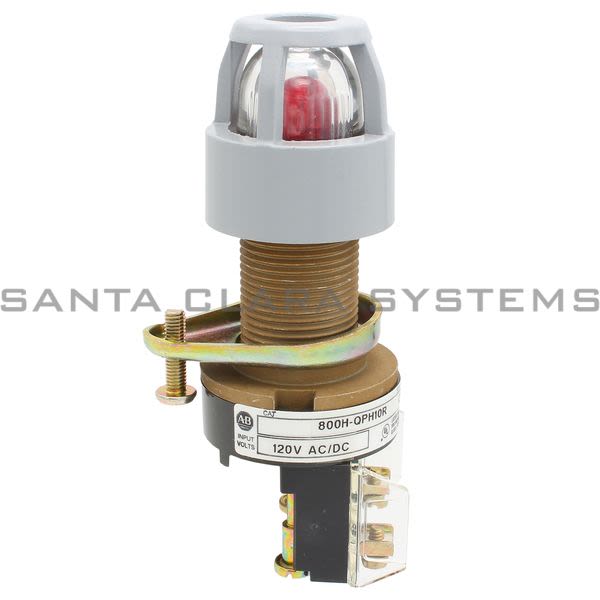 Allen Bradley 800H-QPH10R Pilot Light Product Image