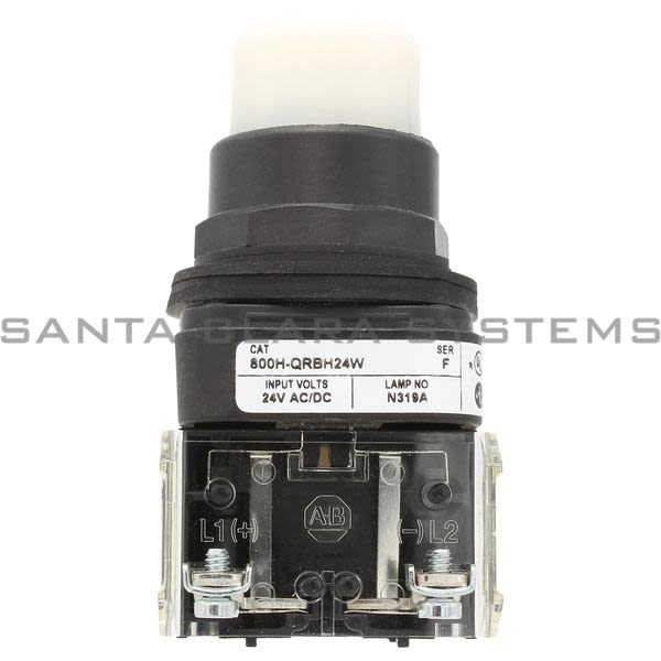 Allen Bradley 800H-QRBH24W Pushbutton Illuminated White Product Image
