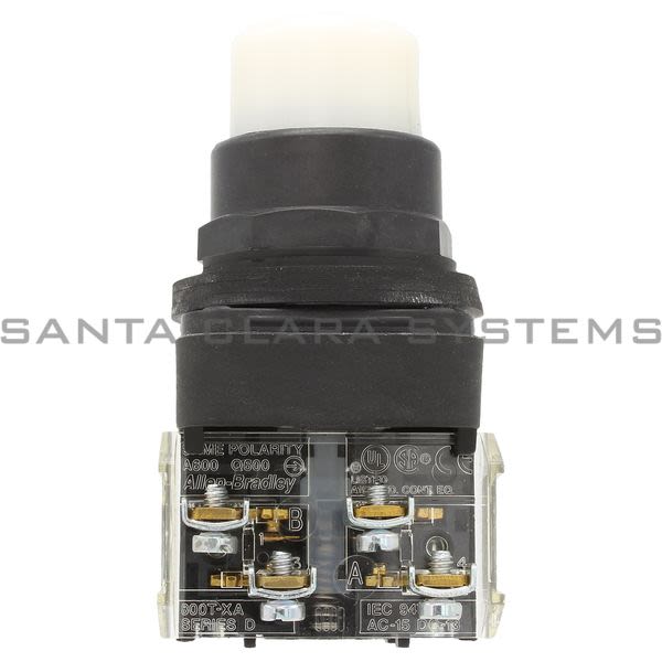 Allen Bradley 800H-QRBH24W Pushbutton Illuminated White Product Image