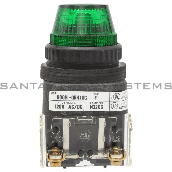 Allen Bradley 800H-QRH10G Pilot Light Product Image
