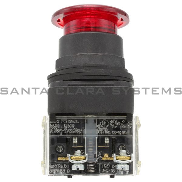 Allen Bradley 800H-QRMH2RD1 Illuminated Pushbutton Product Image