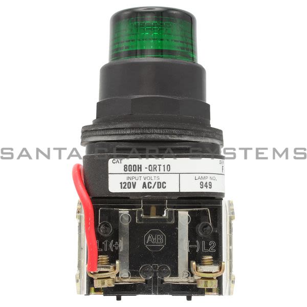 Allen Bradley 800H-QRT10G Pilot Light Product Image