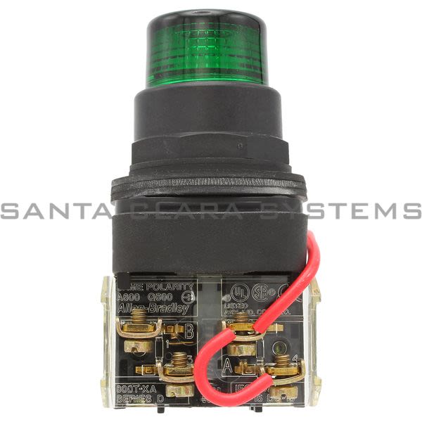 Allen Bradley 800H-QRT10G Pilot Light Product Image
