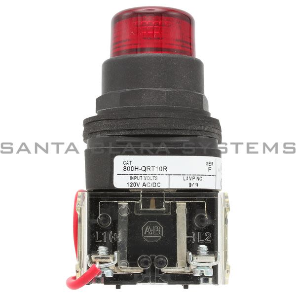 Allen Bradley 800H-QRT10R Pilot Light Product Image