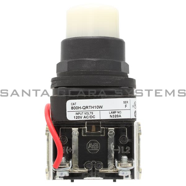 Allen Bradley 800H-QRTH10W Pilot Light Product Image